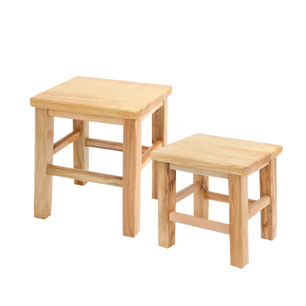 사각 완제품 우드스툴 고무나무 원목 화분 받침대 인테리어 의자 집들이 선물, 내츄럴, 1개 17,950원