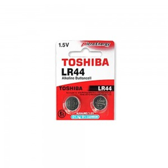 [버튼셀건전지] 도시바 TOSHIBA LR44 포장 2개입 1.5V 100mAh 500원