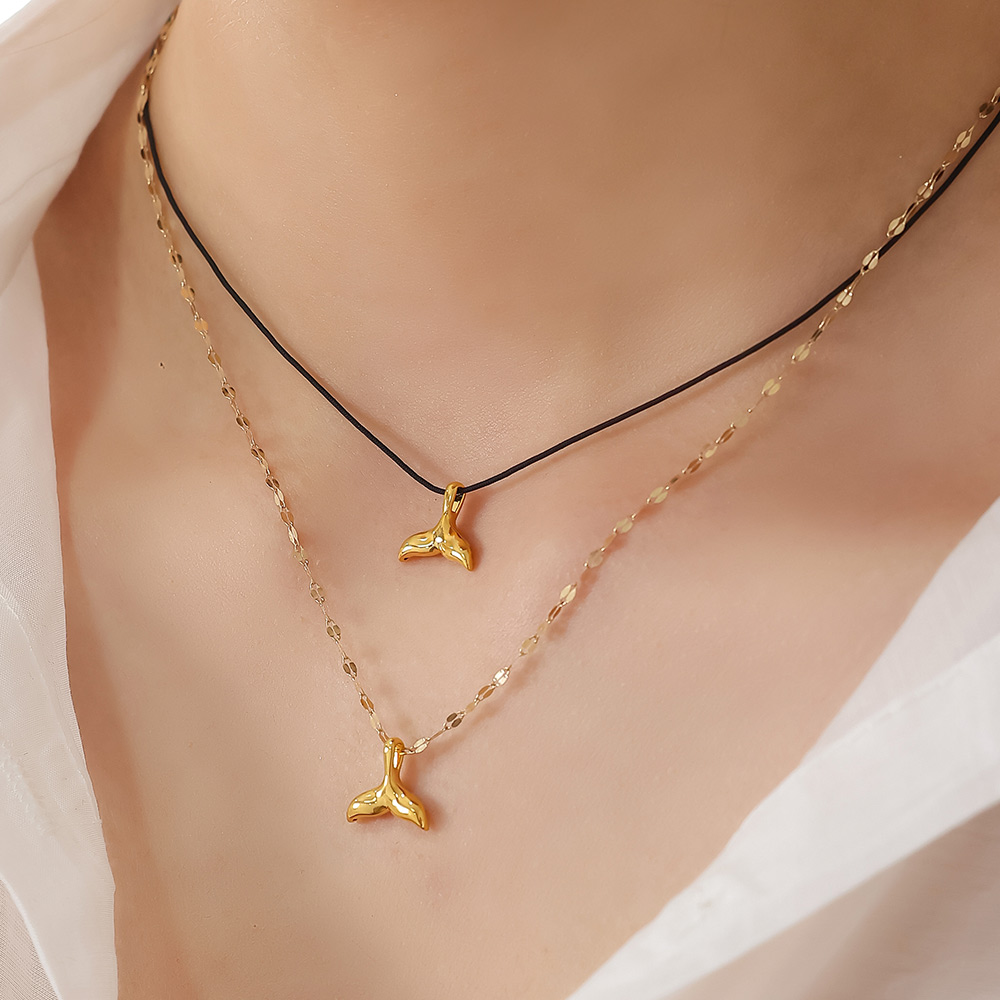 준주얼리 24K 순금 99.9% 행운통통 고래꼬리 목걸이 264,000원