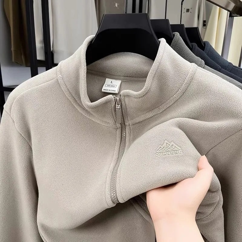 TIMEPURE 봄 가을 폴라 플리스 남성 점퍼 기모 트레이닝 캐주얼 뽀글이 부클 하이넥 보온 도톰한 아웃도어 스포츠 기모 후리스 아우터 긴팔 빅사아즈 집업 자켓 겨울 이너 코디 29,310원