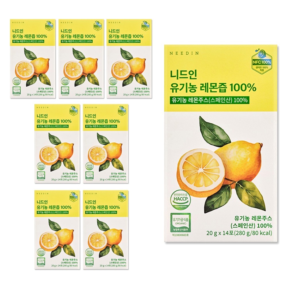 [런칭 특가] 하루 1 레몬 유기농 레몬즙 원액 100% NFC 레몬주스 62,400원