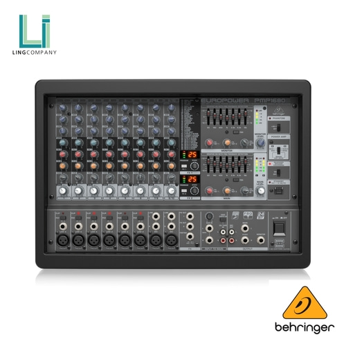 베링거 PMP1680S 1600W 10채널 파워드믹서 652,000원