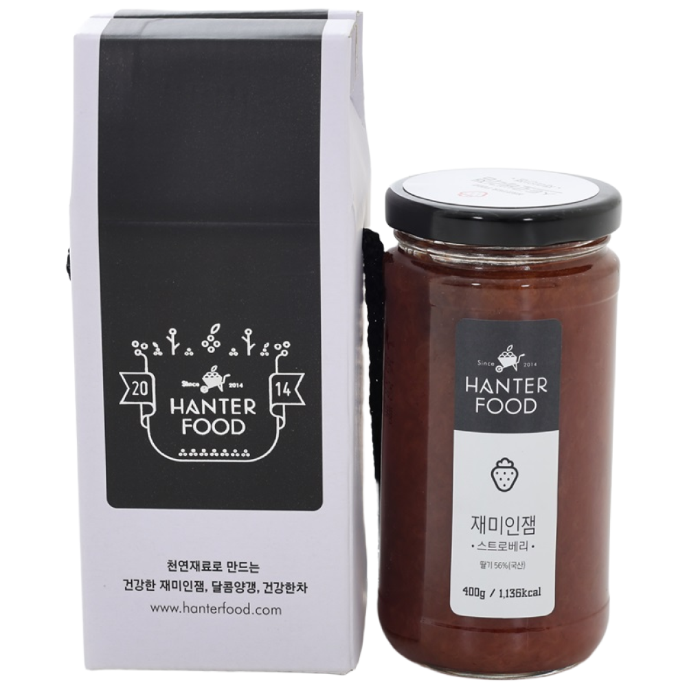 한터식품 국내산 수제 무설탕 딸기잼 400g, 400g, 1개 13,550원