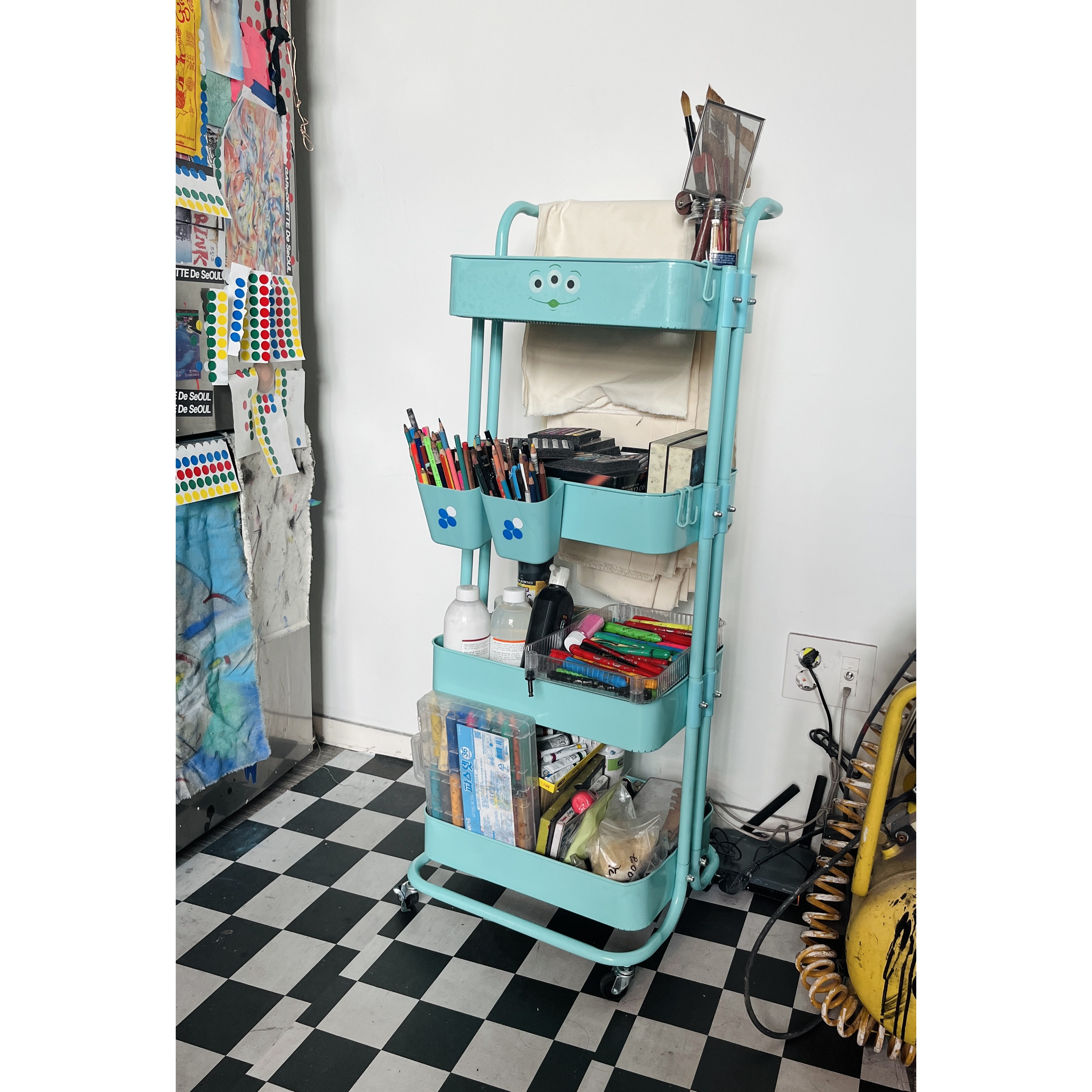 선문 튼튼해서 오래쓰는 트롤리, 3단, 블랙 43,900원