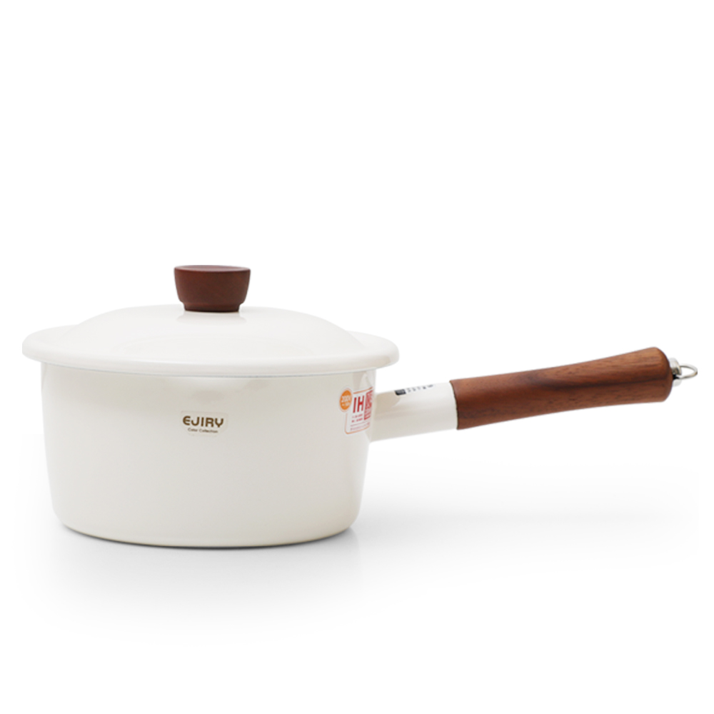 에리지 에지리 컬러콜렉션 글레이지팟 법랑냄비 11종중 택1, 에지리 컬러콜렉션 법랑 편수냄비(화이트)18cm, 지름20x높이14x길이36(cm) 용량 2.3L 49,790원
