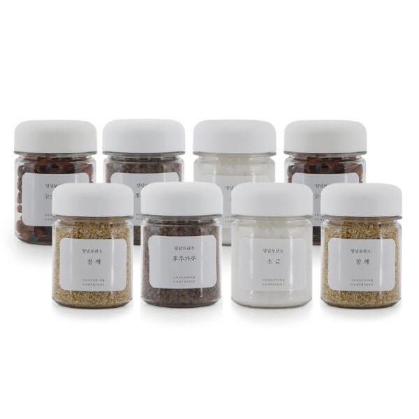아트박스/비프로젝트 바른락 양념보관소 PET 미니 양념통 180ml 8P (화이트) 9,000원