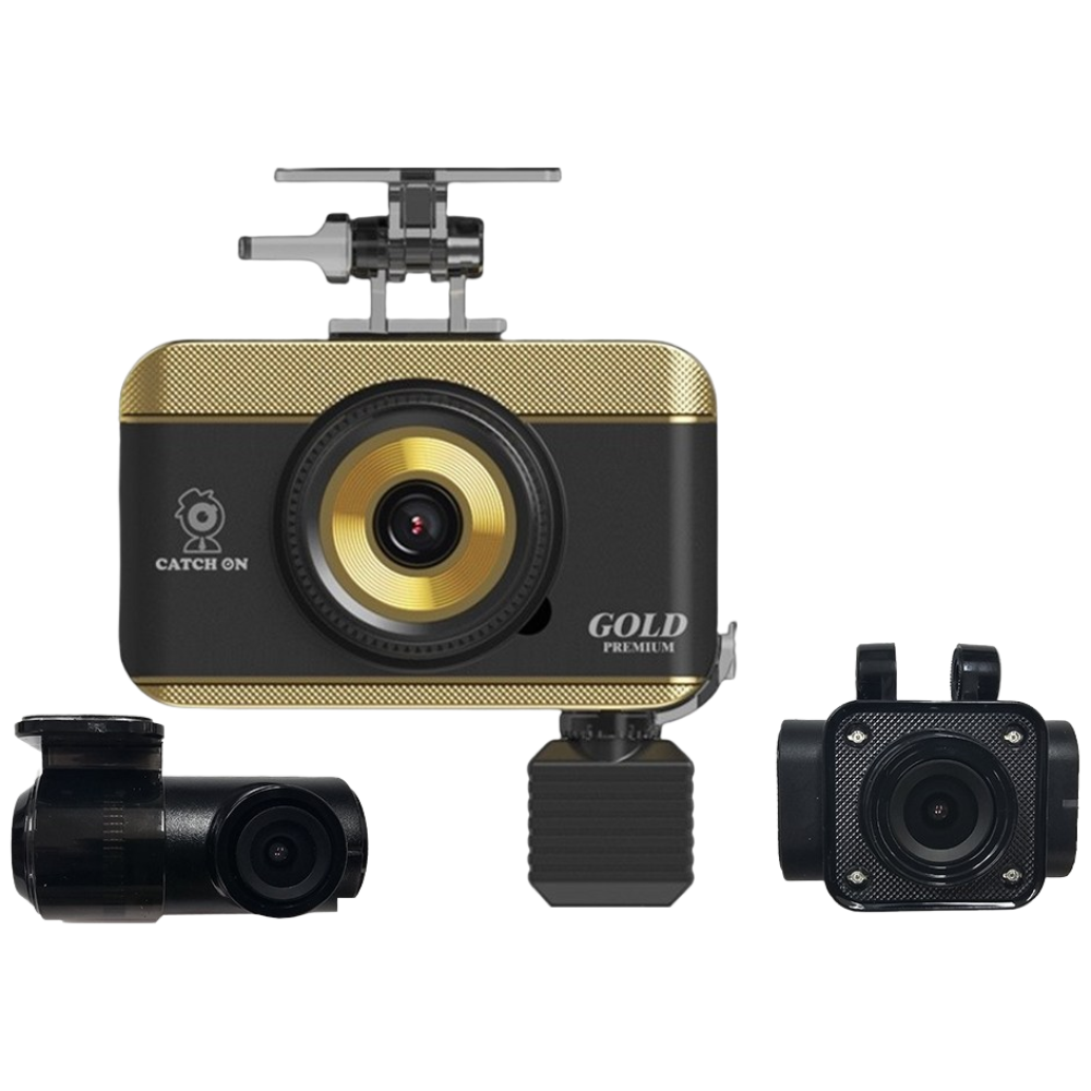 (본사직판/출장장착) 캐치온 골드 프리미엄 블랙박스, 3채널(페달카메라 미포함), 64GB 248,000원