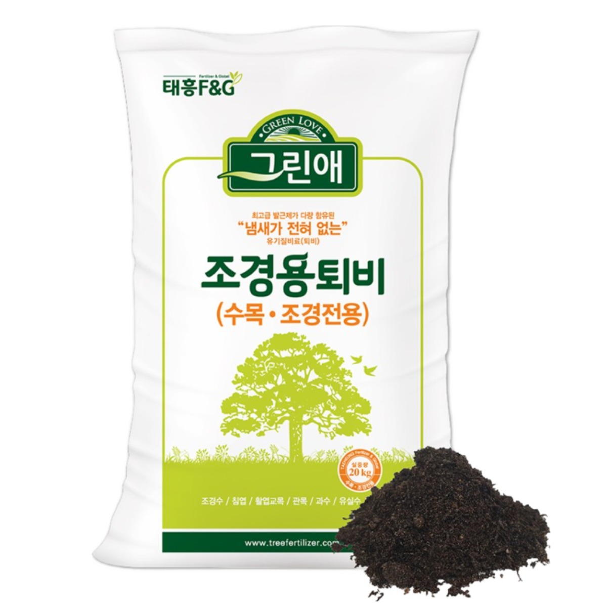 트리맘 그린애조경용퇴비 20kg- 수목용 완숙퇴비, 1개 13,700원
