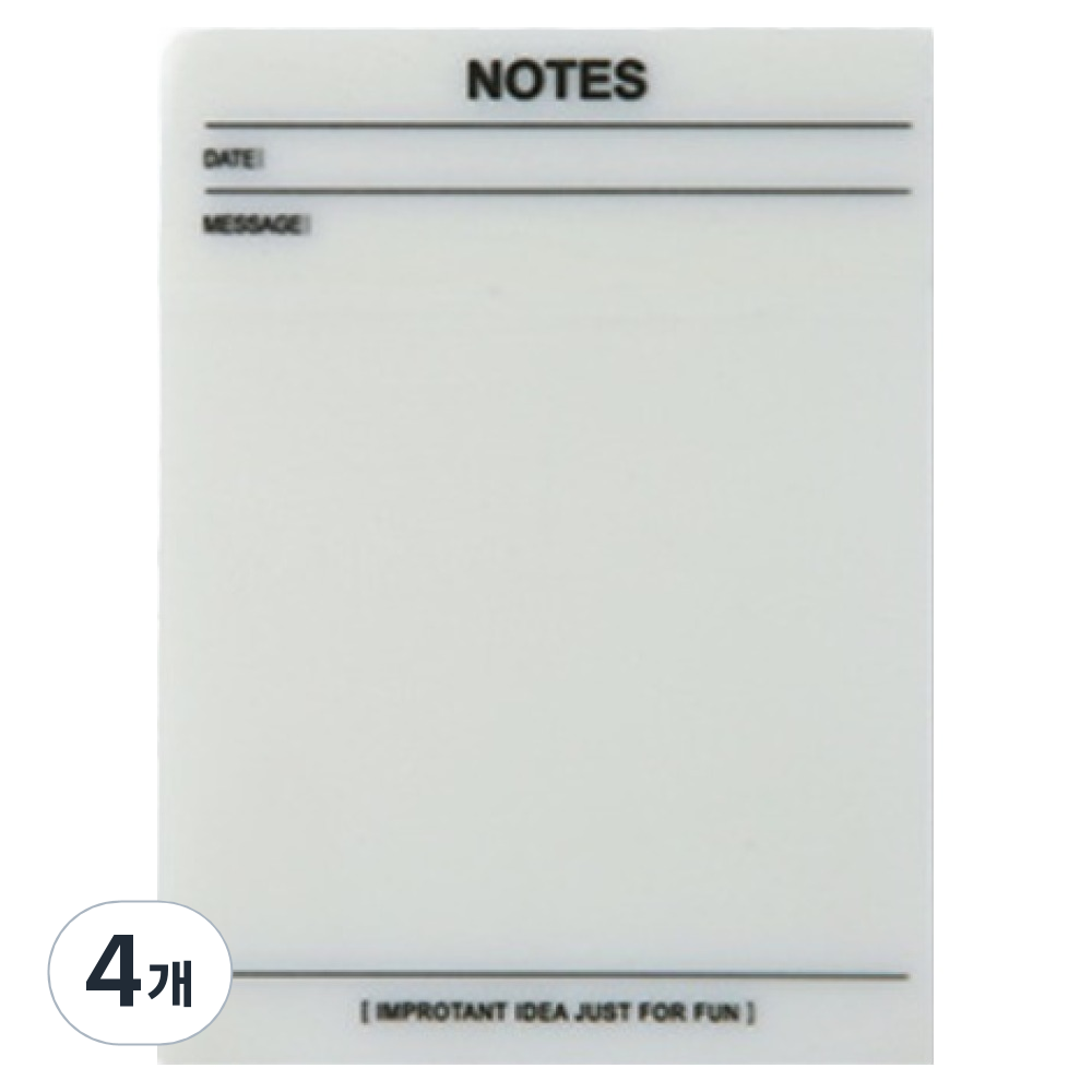 구디파이 반투명 인덱스 점착메모장, 노트, 4개, 50매 11,000원