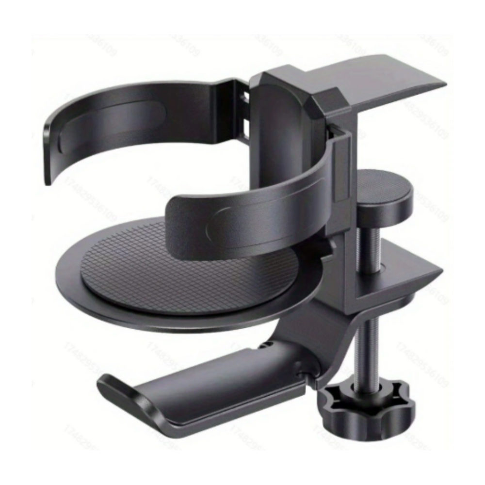 책상 데스크 스틸 컵홀더 헤드셋 거치대, 1개, 블랙, 컵홀더 19,900원
