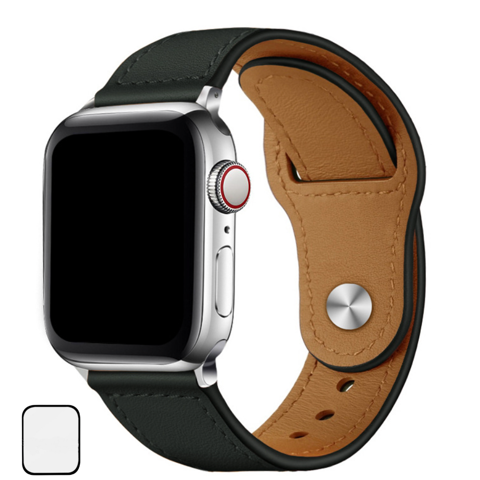 NUBASE 애플워치 호환 싱글투어 단추 가죽 스트랩 12,980원