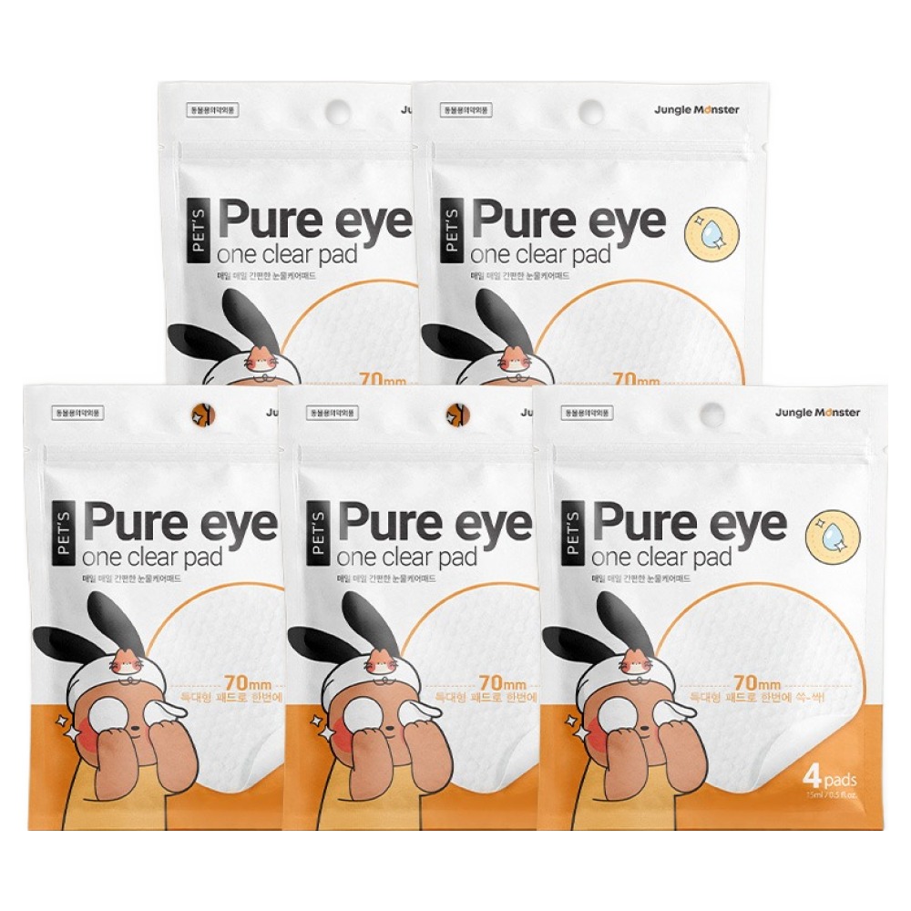 정글몬스터 강아지 눈물 패드 4p, 5개, 15ml 18,500원