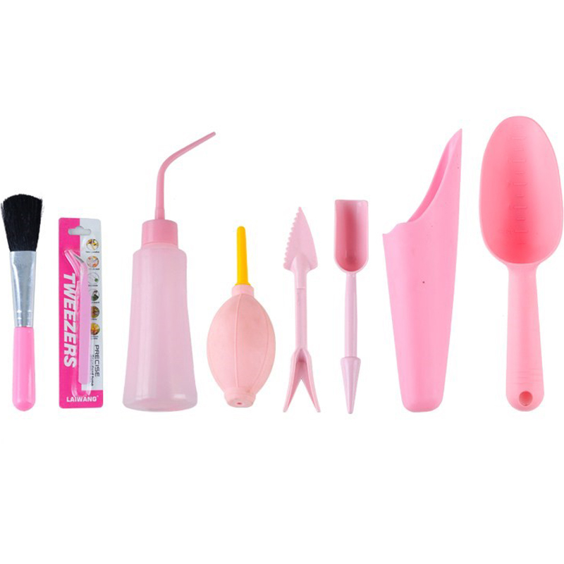 가든툴 22 다육이용 일본식 8종 핑크, 1세트, 현재가 30,460원