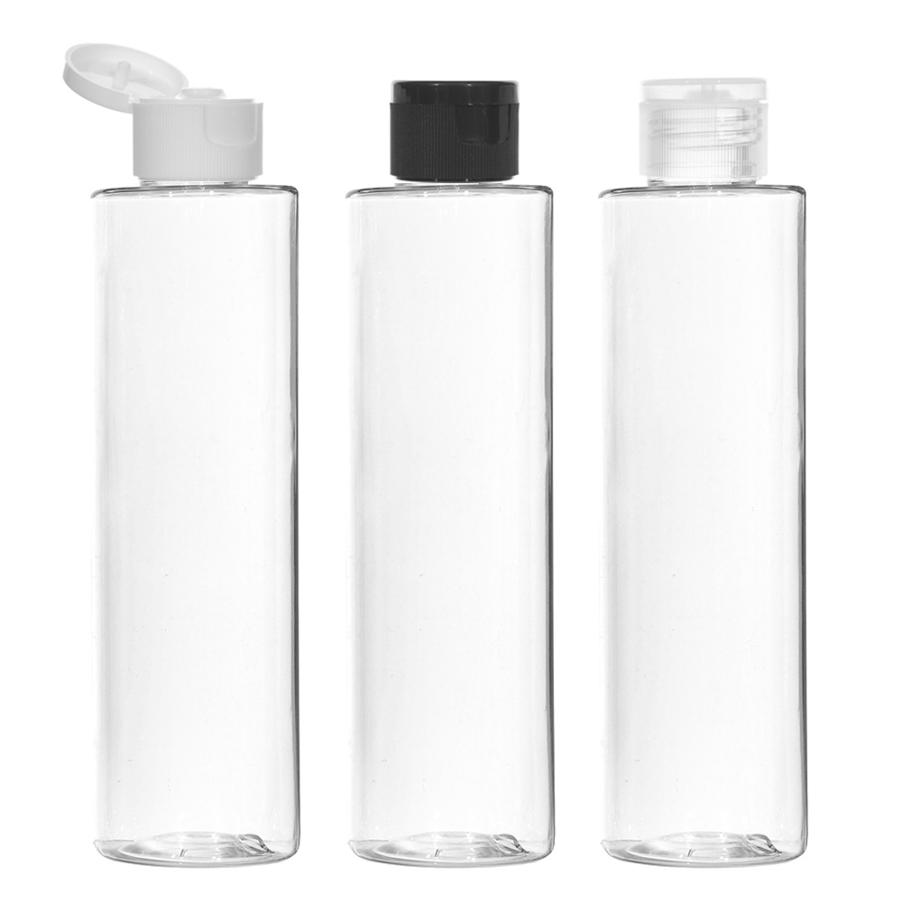 원터치캡용기 120ml 150ml 200ml 250ml 300ml 500ml 똑딱이용기 어매니티공병, 200ml각투명용기 투명캡, 1개 770원