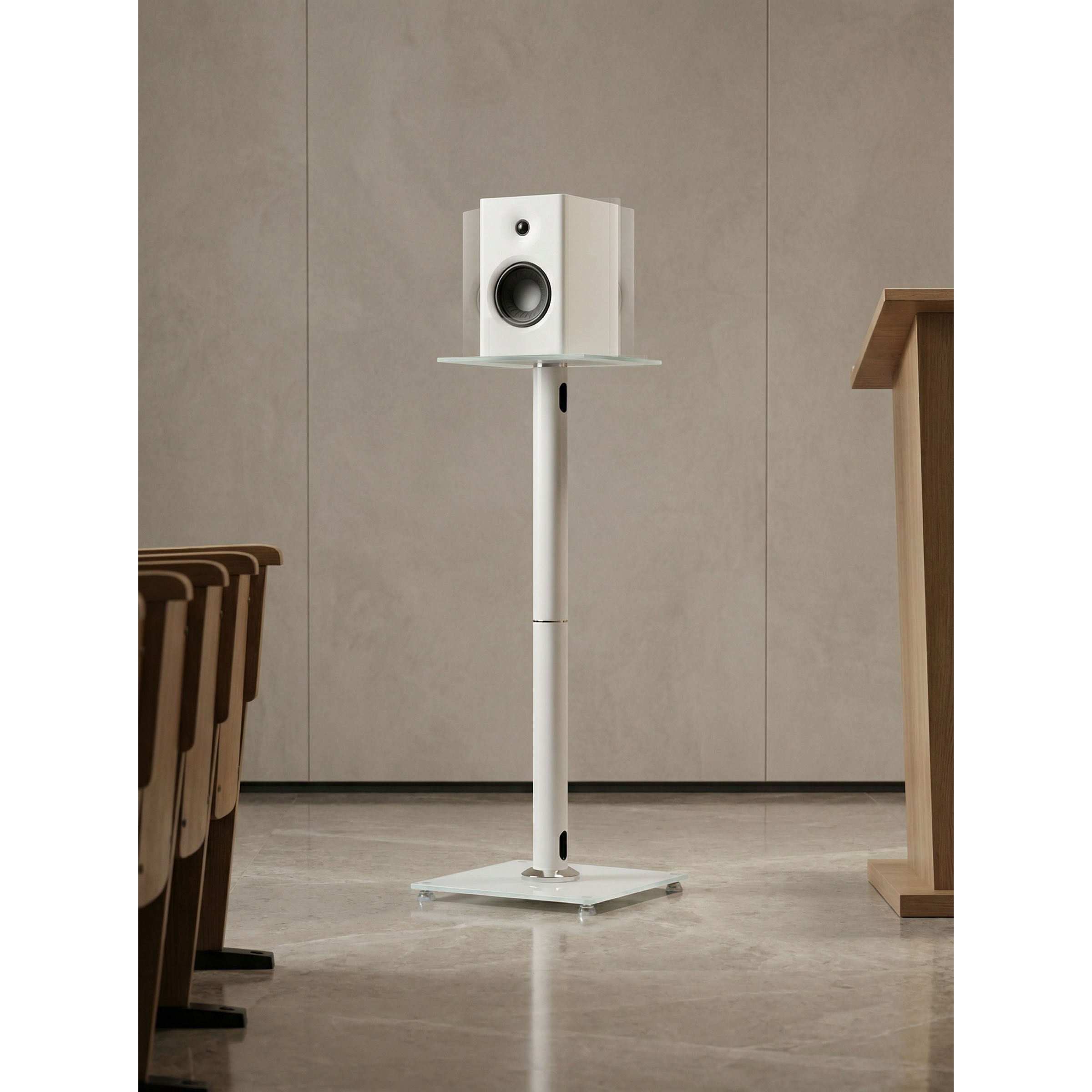 캔스톤 프리미엄 북쉘프 스피커 스탠드 거치대 SK-80U 화이트, 화이트, 1세트, 내품 2개 115,000원