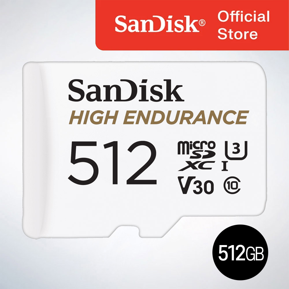 샌디스크코리아 공식인증정품  마이크로 SD 카드 SDXC High Endurance 하이엔듀런스 블랙박스 CCTV 전용 QQNR 512GB 160,500원