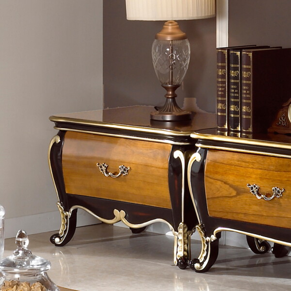 유캐슬 벤티 엔틱 원목 1단 협탁 289,000원