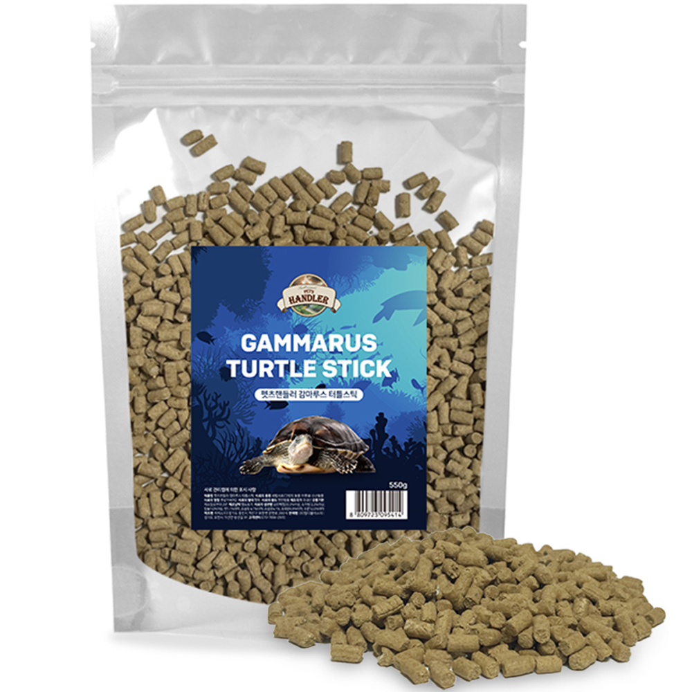펫츠핸들러 거북이 렙타일 감마루스 터틀스틱 파우치 사료, 1개, 550g 10,800원