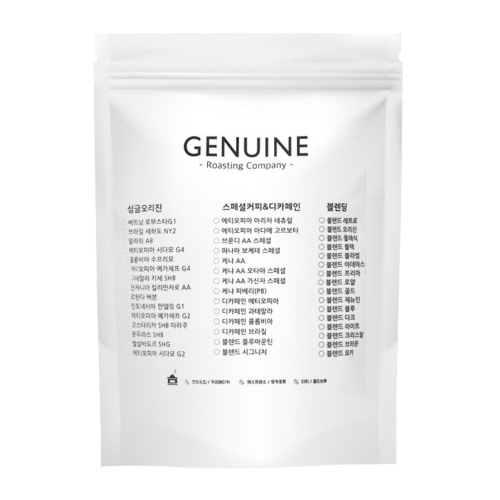 제뉴인 에티오피아 아다메 고르보타 원두커피, 500g 25,400원