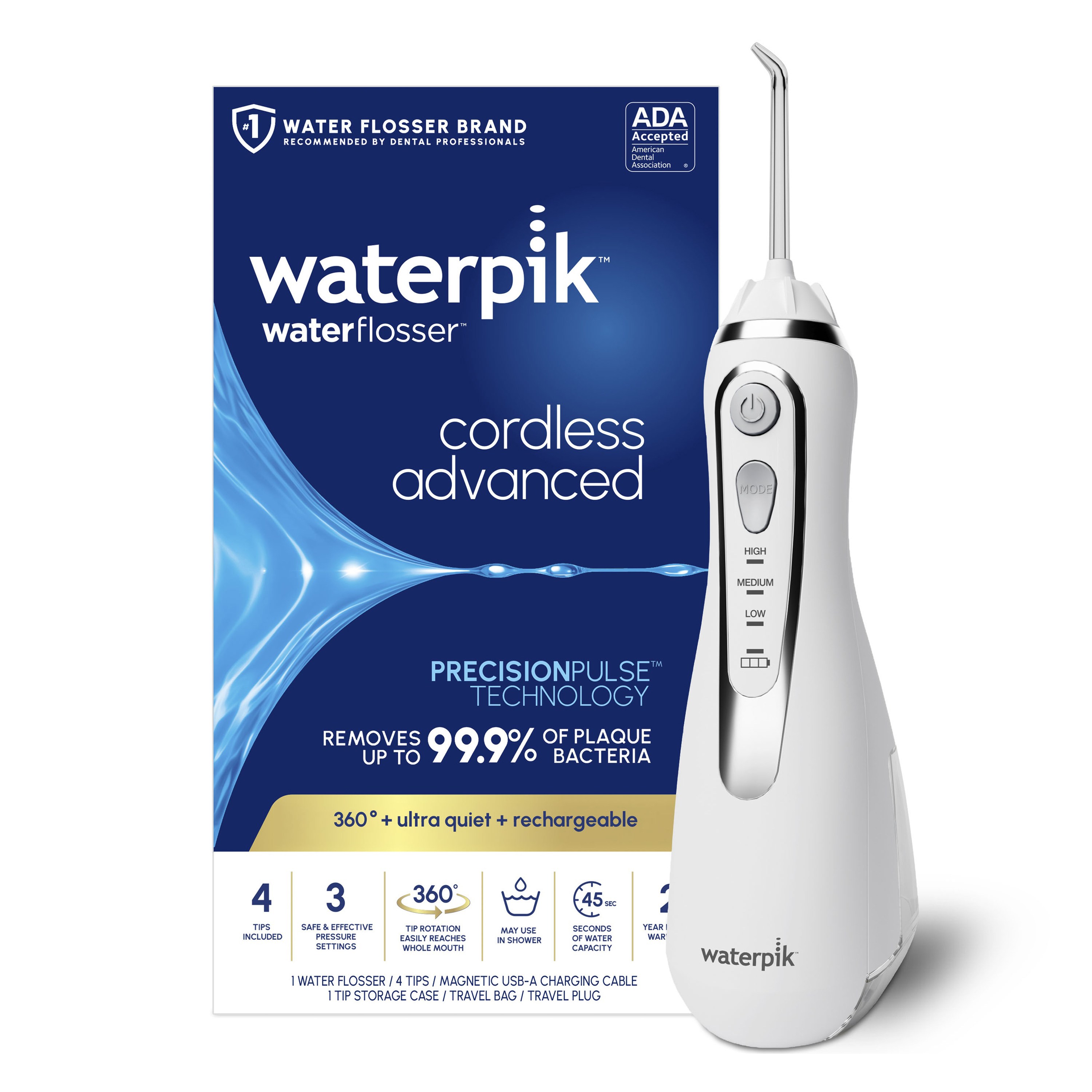 워터픽 워터 플로서 코드리스 어드밴스드, White, WP-580CD 157,780원