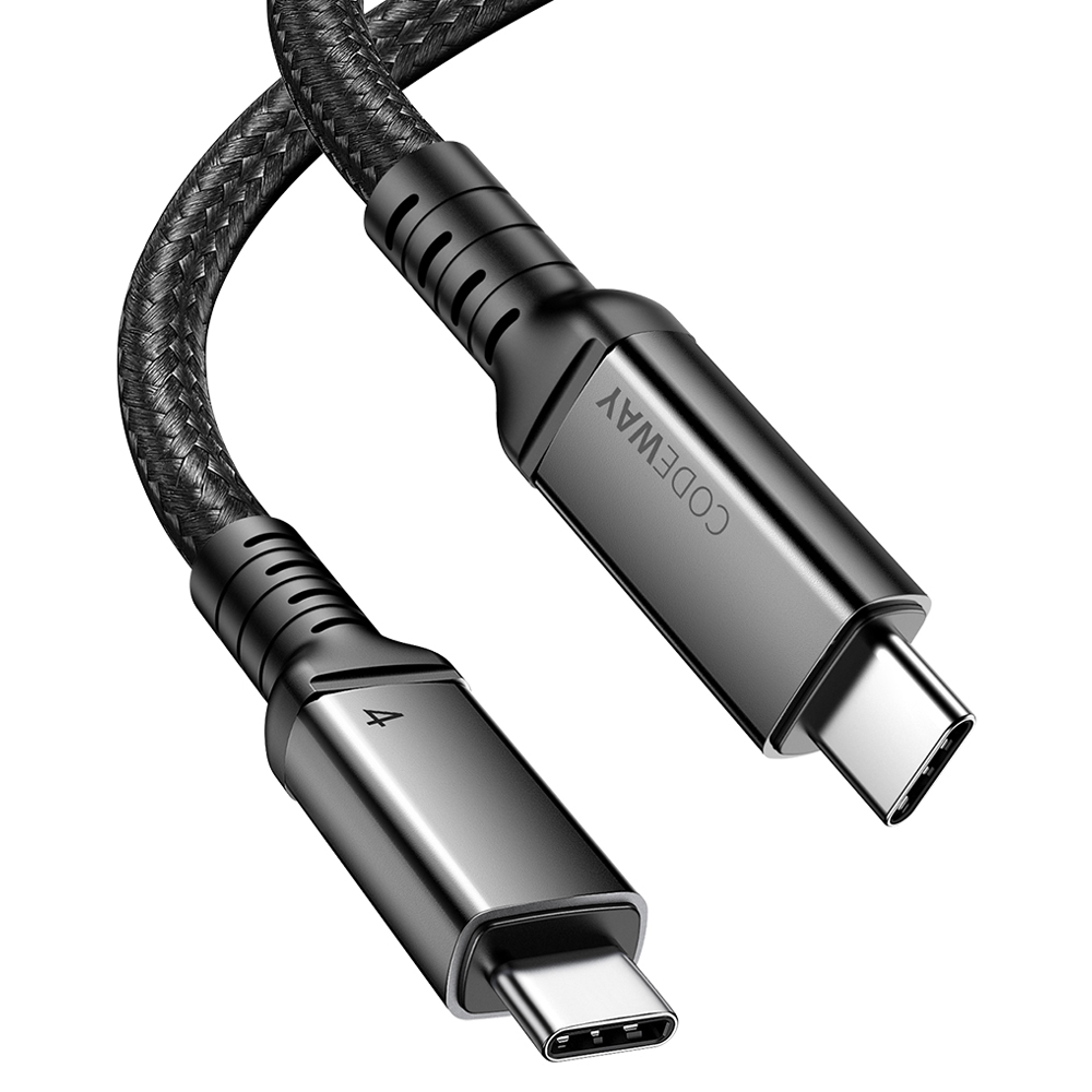 코드웨이 C타입-C타입 USB4 8K 썬더볼트4 호환 240W 40Gbps 고속충전 데이터 케이블 14,800원