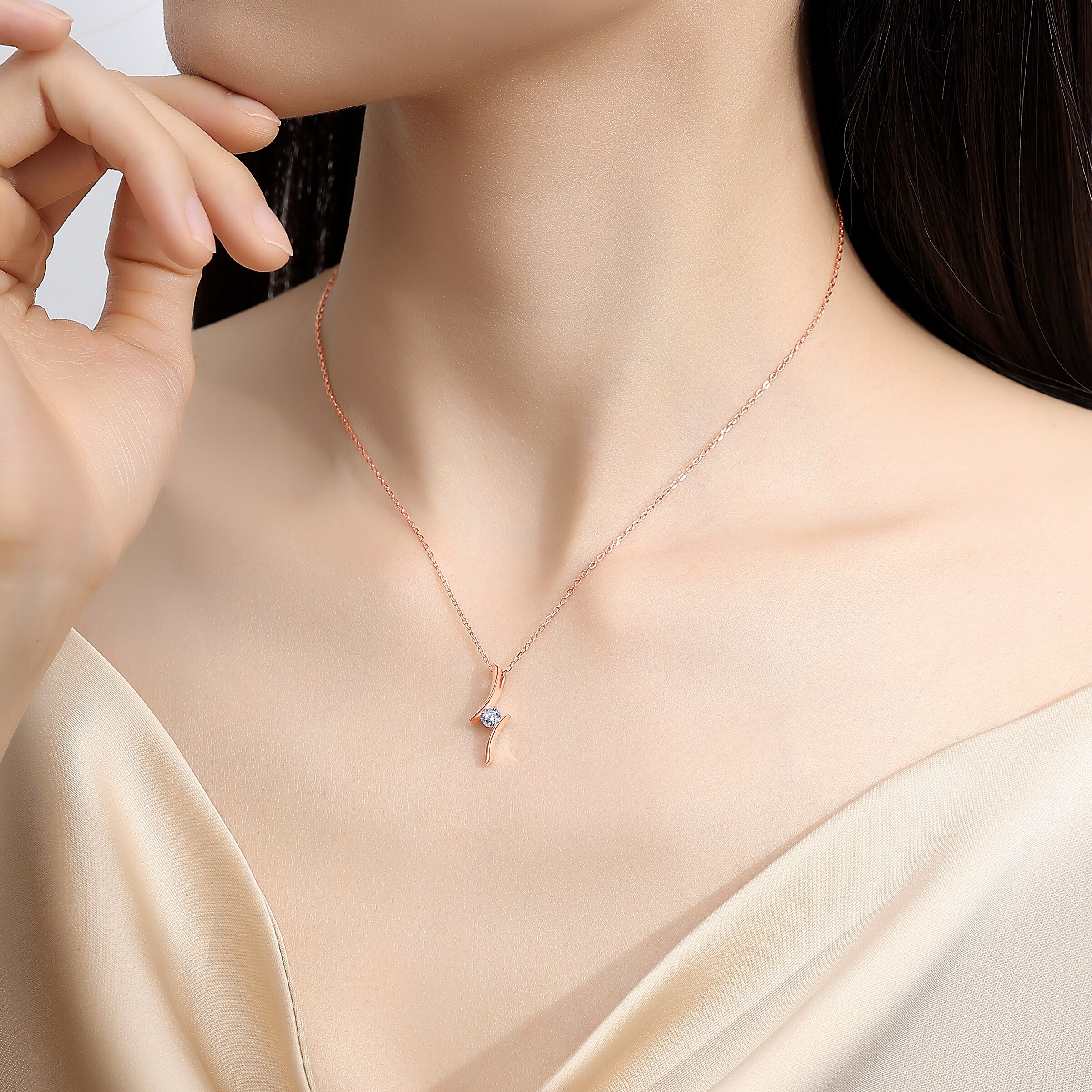 14K/18K 골드 여자 목걸이 영원한 사랑 다이아 펜던트 생일 기념일 발렌타인데이 주년 기념 선물 348,800원