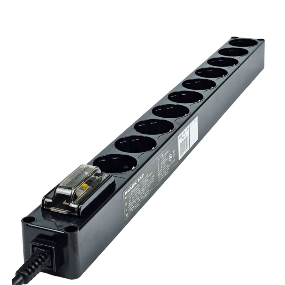 현대일렉트릭 고출력 멀티탭 10구 검정 고용량 누전차단기 PVC, 1개, 1.5m, 블랙 84,700원