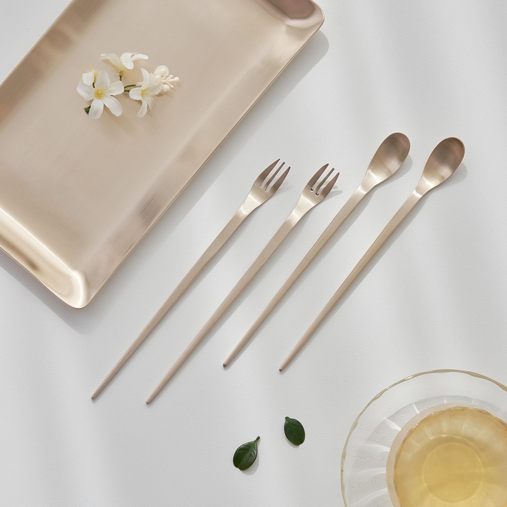 놋반 안성맞춤 방짜유기 롱 티스푼포크 14,800원