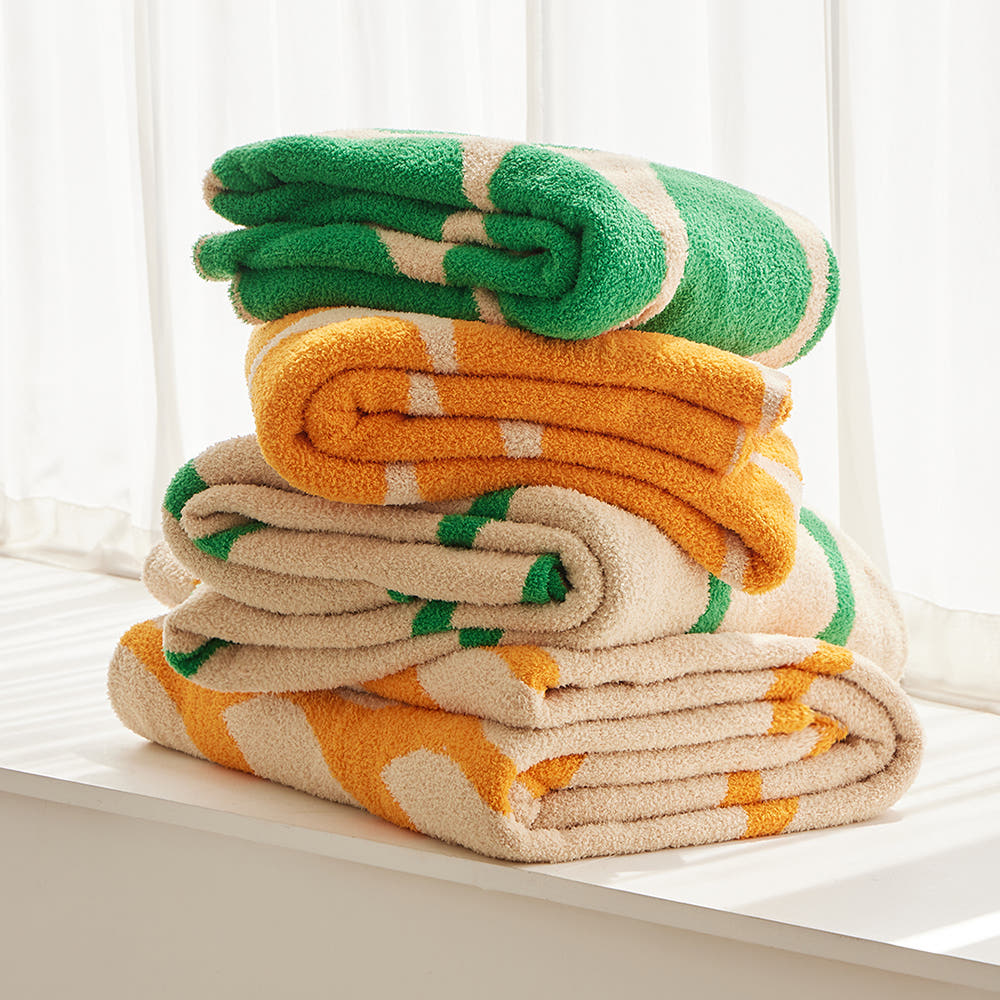 더보드라 카스테라 시트러스 모찌블랭킷 수건담요 소파블랭킷 테리담요, 1개, 라임 49,300원