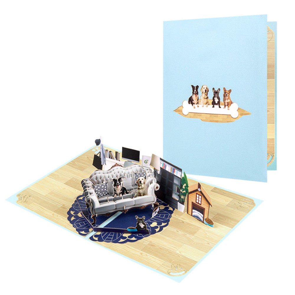 알파벳샵 3D 입체 강아지 팝업 카드, 강아지 파티 9,590원