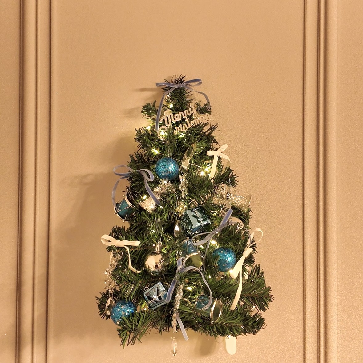 오에모리 벽걸이 트리 크리스마스 미니트리 풀세트 벽트리, 테디베어트리 34,860원