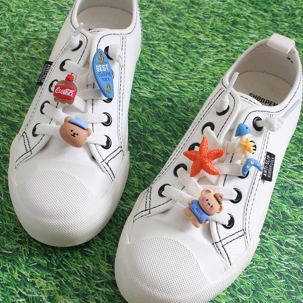 귀여운 신발장식 참 6P세트 파츠 모음 슈참 슈즈참 신꾸 운동화꾸미기 클립형 8,900원