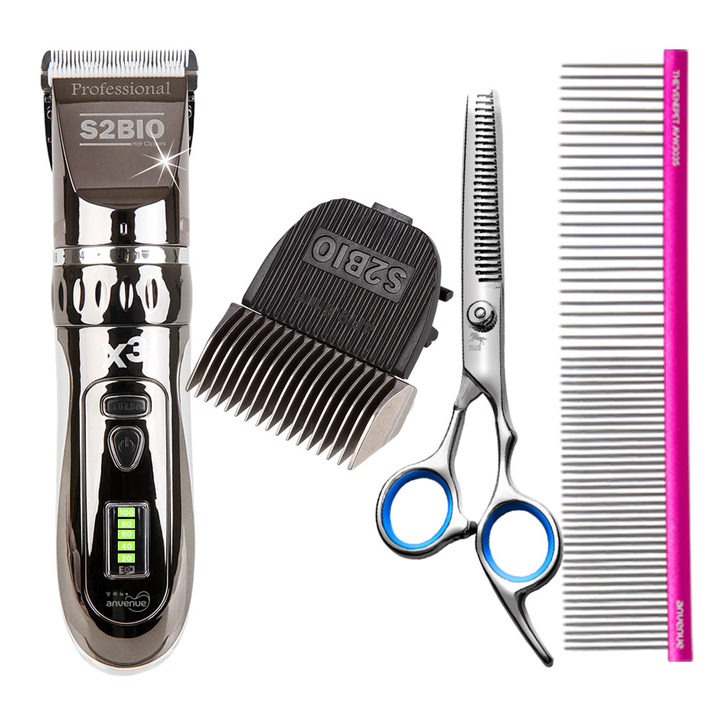 앙비뉴 X3터보플러스 강아지바리깡 씨크안전날세트 116,000원