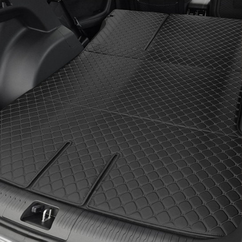 쉐리샵 르노 필랑트 2026 전용 퀄팅 트렁크매트 가죽 생활방수 차박용 일체형 선물용품, 03_블랙+블랙, 01_르노 필랑트 / 일체형 68,000원