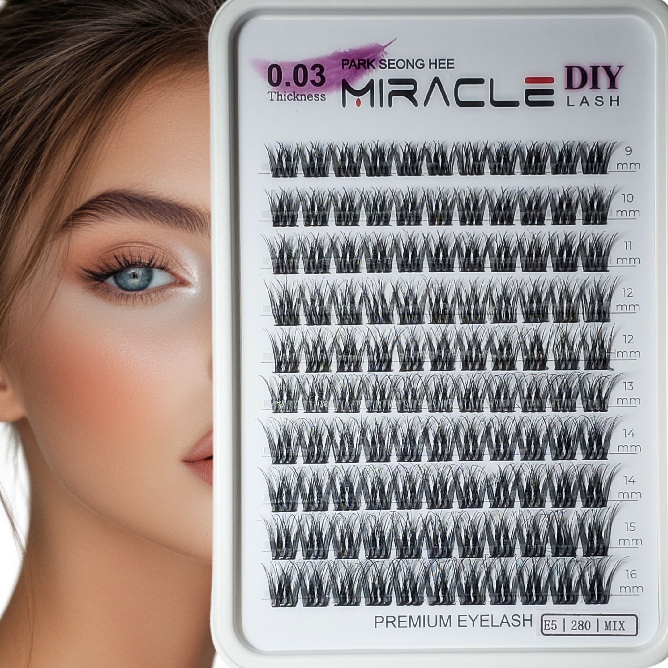 미라클래쉬 부분 속눈썹 세계최초 0.03mm 두께의 세계적인 기술력이 집약된 자연스러운 초경량 아이래쉬 E5 9-16mm 8,100원
