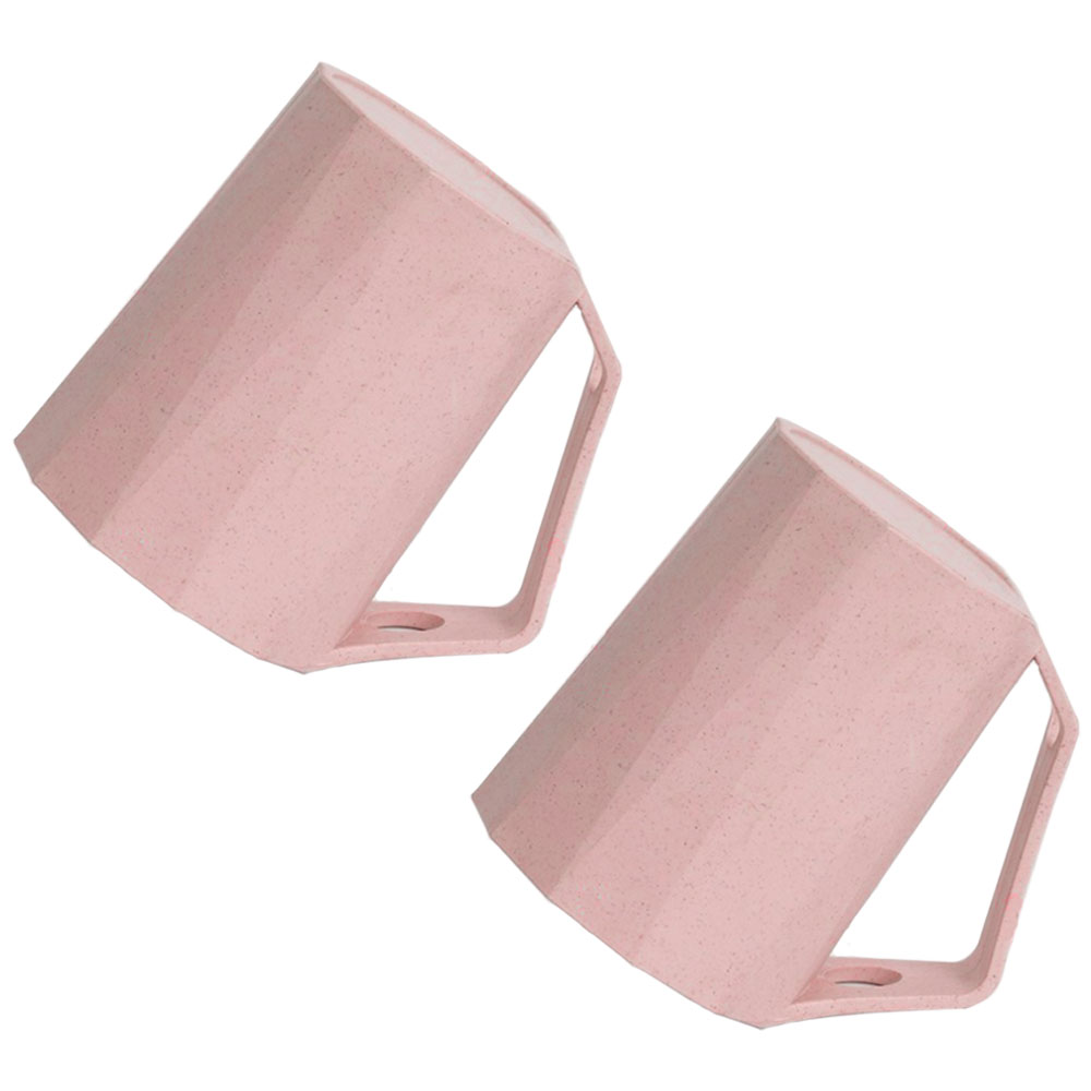 거꾸로 칫솔꽂이 스탠드 파스텔 사선 양치컵, 베이비핑크, 2개 6,080원