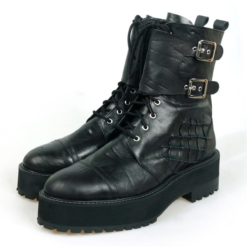 RHJ-48-84-4 바이크부츠 앞굽이 높은 부츠 앞굽4cm 뒷굽6cm 앵글 소가죽 남자부츠 293,000원