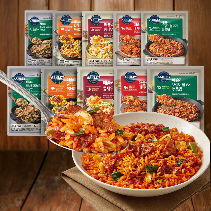 애슐리 볶음밥 10인분 (갈릭스테이크2+통새우2+미나리대패삼겹살2+오징어불고기2+대파제육2) 34,500원