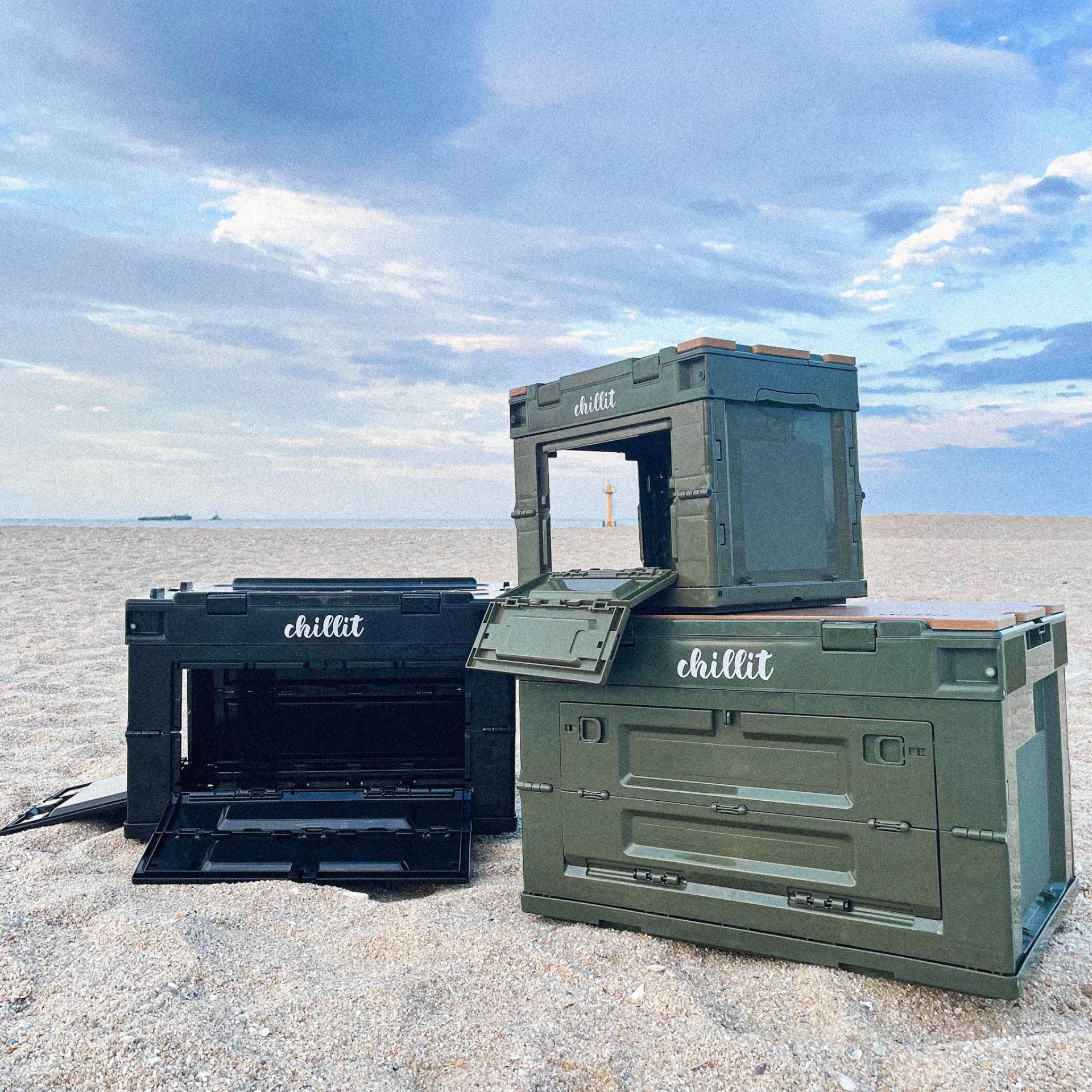 칠릿 사이드 도어 폴딩 스토리지 박스 캠핑박스 오픈형 35,000원