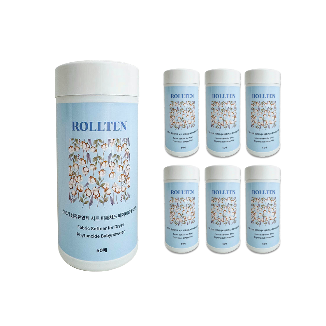 롤튼 건조기용 섬유유연제 시트 피톤치드 베이비파우더향 78,000원
