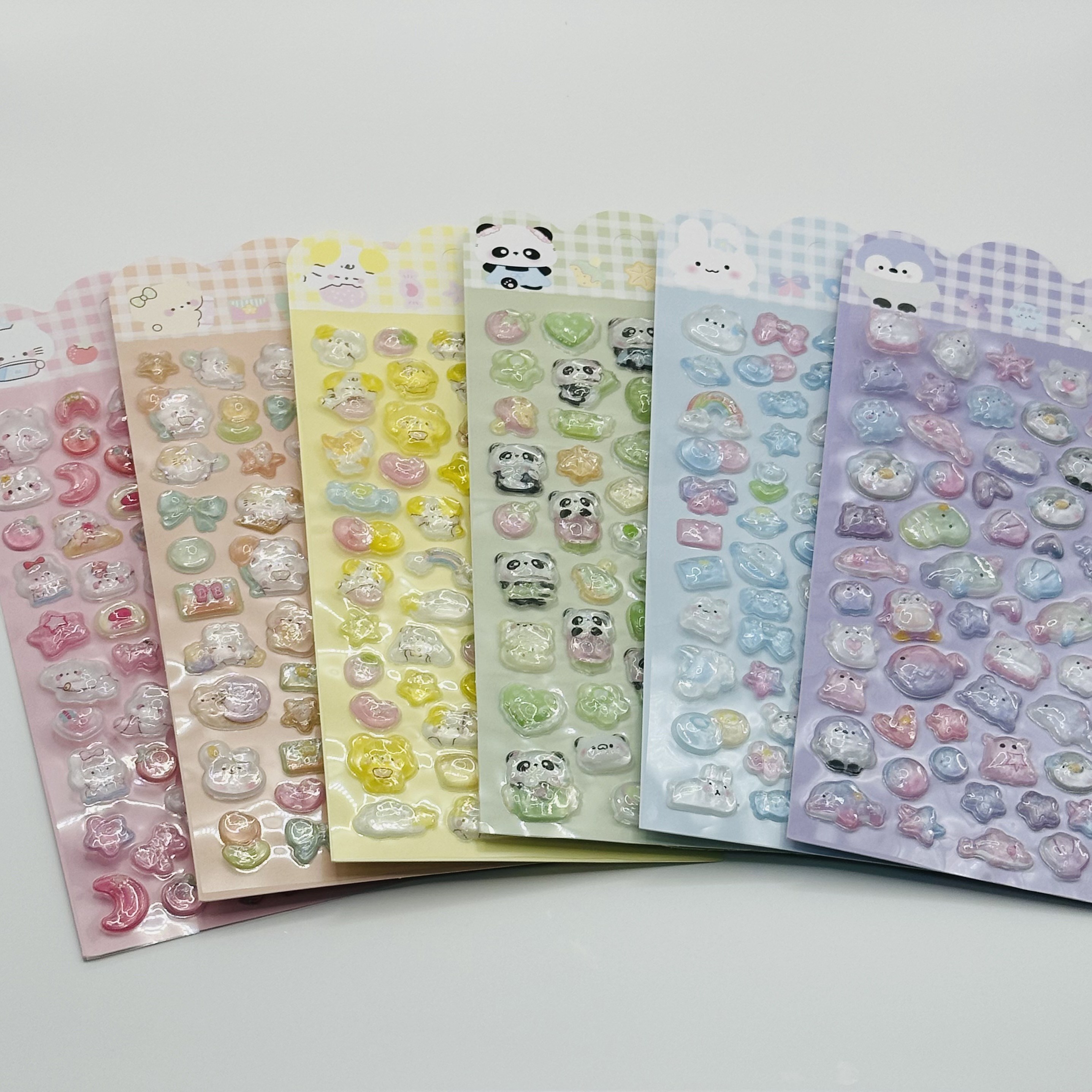 아윤 고퀄리티 유리알 광택 3D 입체 스티커 다꾸 폰꾸 9,800원