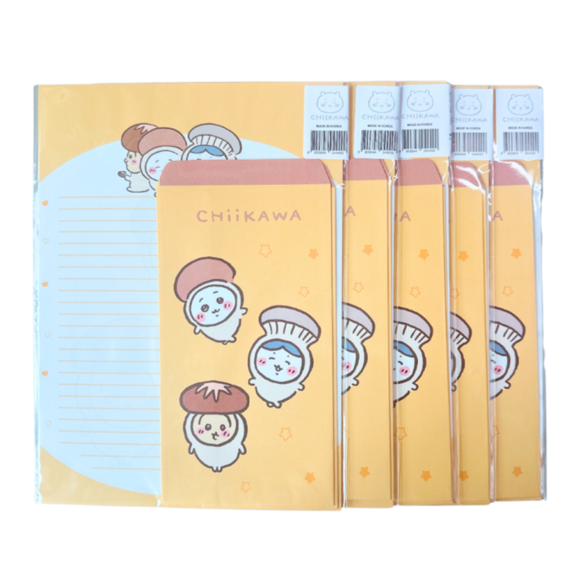 먼작귀 치이카와 편지지세트 5p, 5개, 옐로우 12,500원