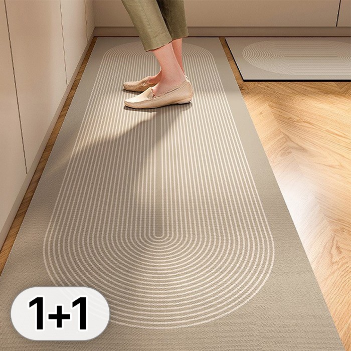 투데이리빙 2종 세트 빨아쓰는 규조토 주방 발매트 모던 인테리어 현관 거실 화장실 욕실 물흡수 미끄럼방지 발판 매트 10,800원