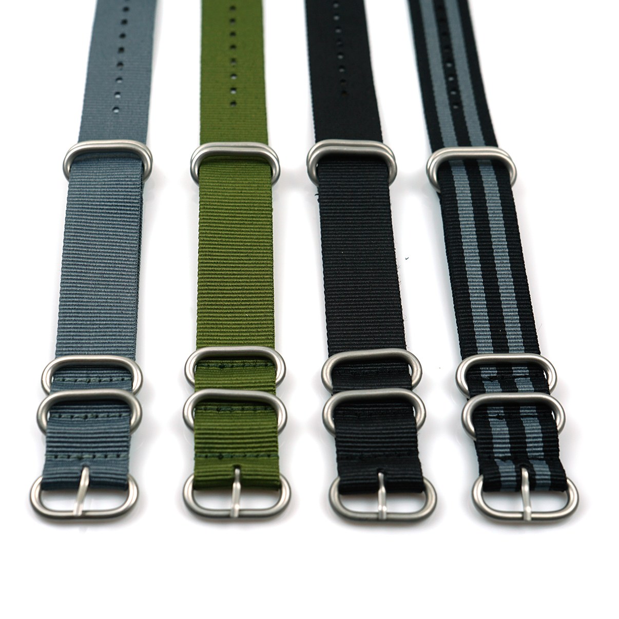 시계24 18mm 20mm 22mm 호환 5링 4종 나토밴드 나일론 시계줄 8,500원