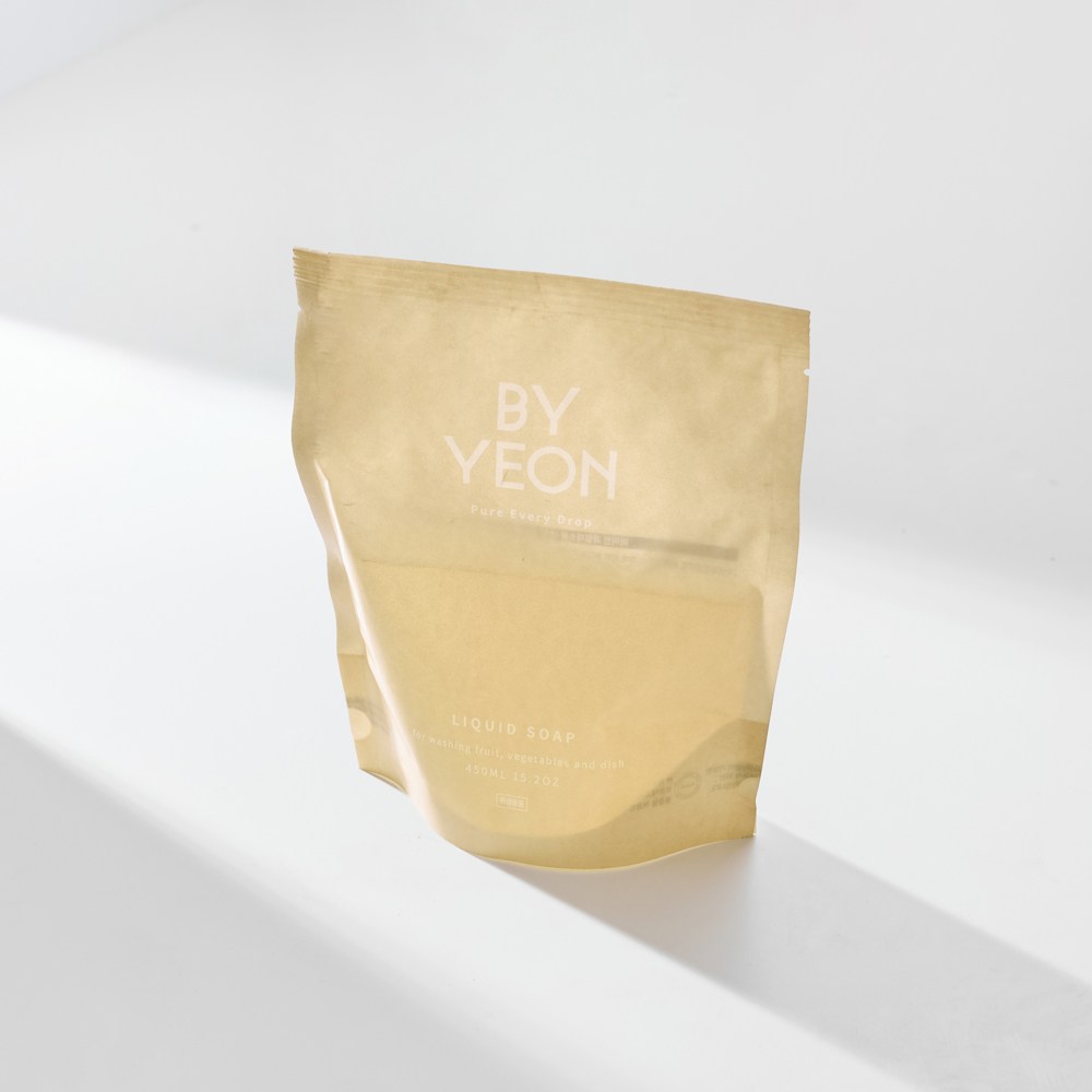 바이연 주방세제 리필팩 (과일채소 젖병세정 식기 올인원 ), 1개, 450ml 9,600원