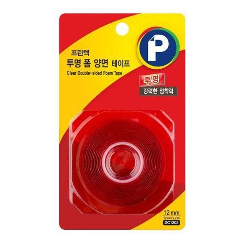 프린텍 강력폼 양면테이프 투명 DC1202 12mm x 2m 2개 14,800원