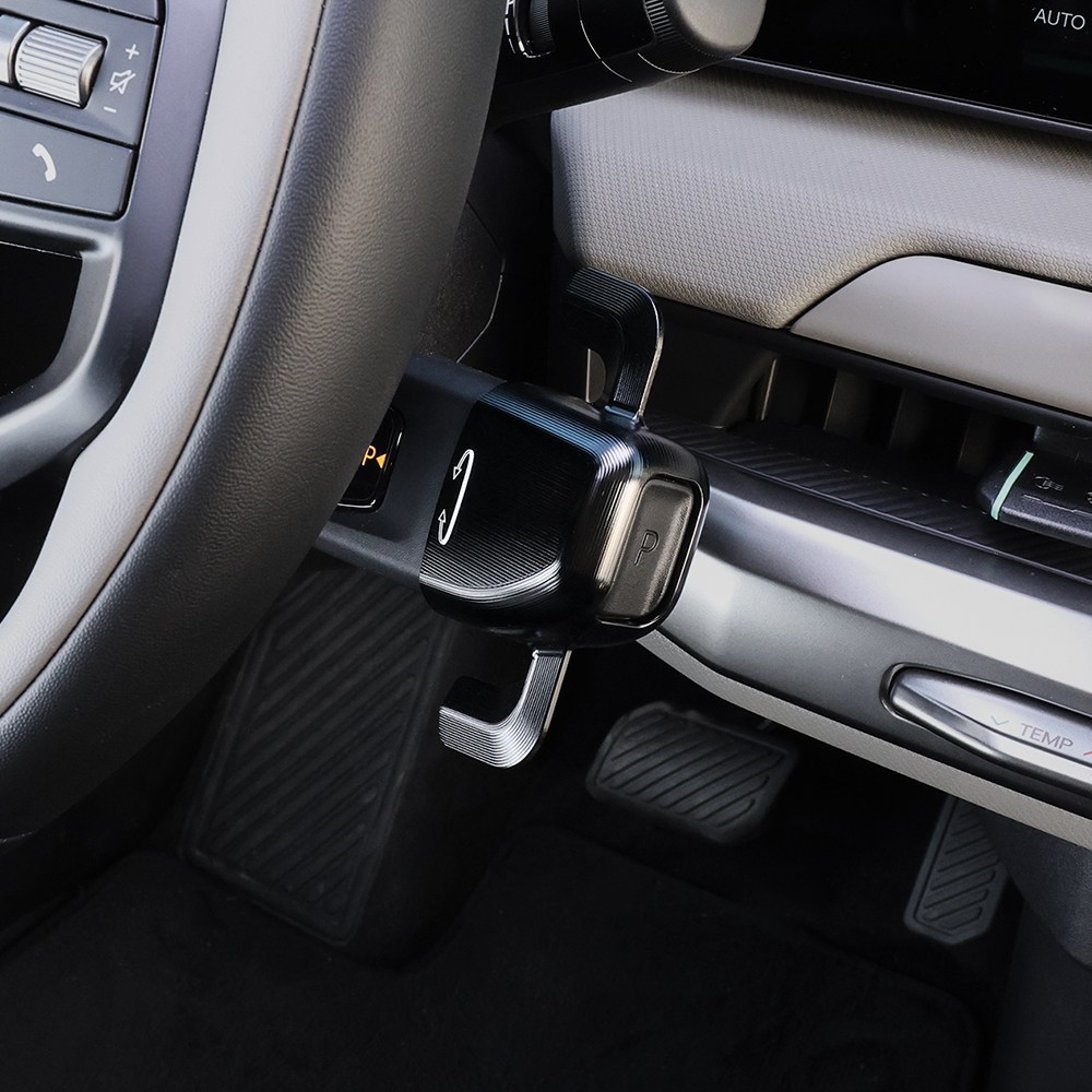 유투카 칼럼식 핸들 기어노브 서포터 알루미늄 포인트 몰딩 튜닝 용품 EV3 EV4 EV5 EV9 PV5 타스만 디올뉴 셀토스 레이EV 호환, 블랙 1P [NB-01], 기어노브 41,900원