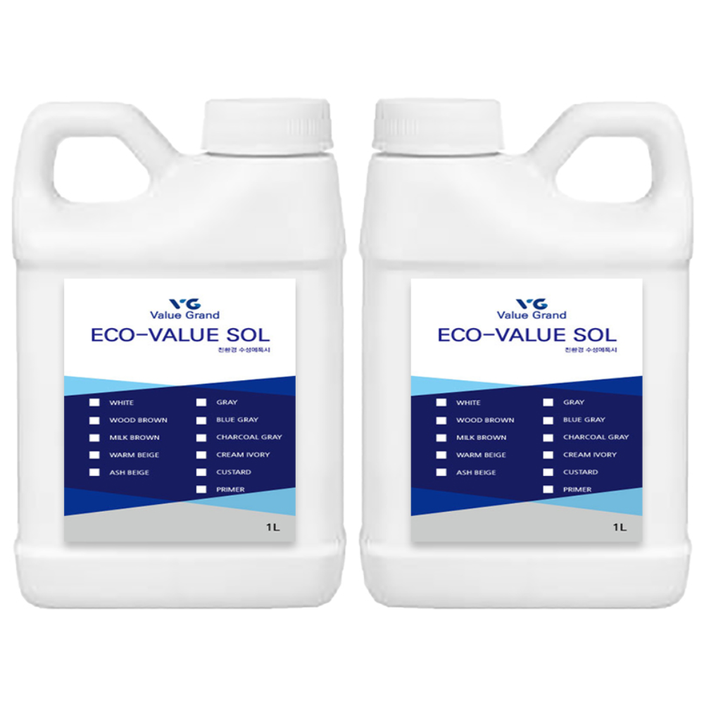친환경에폭시 수성에폭시 브이지밸류솔 기존콘크리트/수평몰탈면 3평시공하도+밸류솔세트상품 46,000원