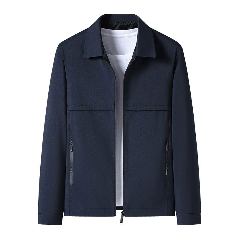 중년 남자 점퍼 봄가을 솔리드 캐주얼 코트 춘추 루즈핏 데일리 아우터 심플 통근 자켓 상의 SJS 30,920원