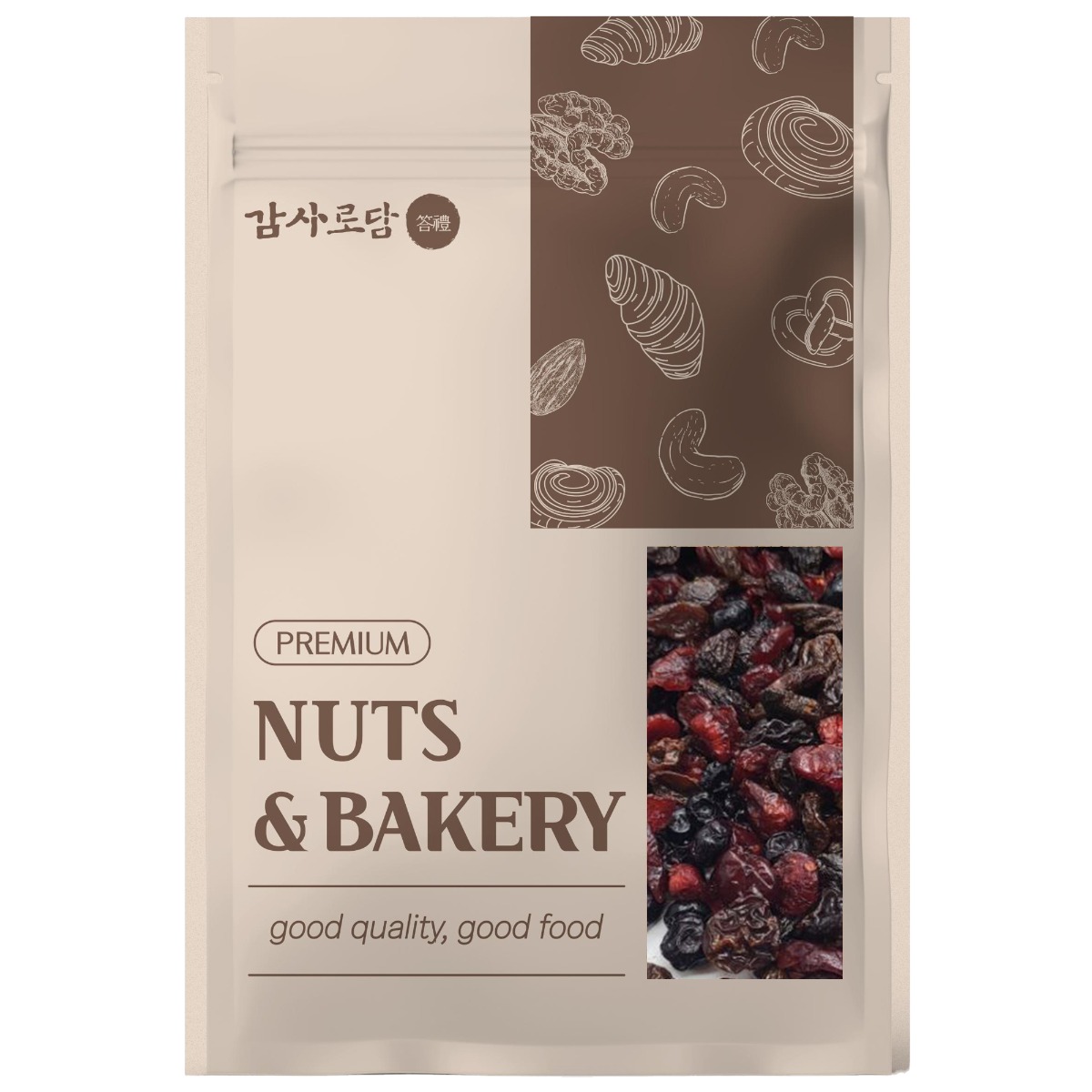 감사로담 트리플 건베리믹스 1+1 (건포도+크랜베리+블루베리) 건과일 건강간식, 2개, 800g 32,900원